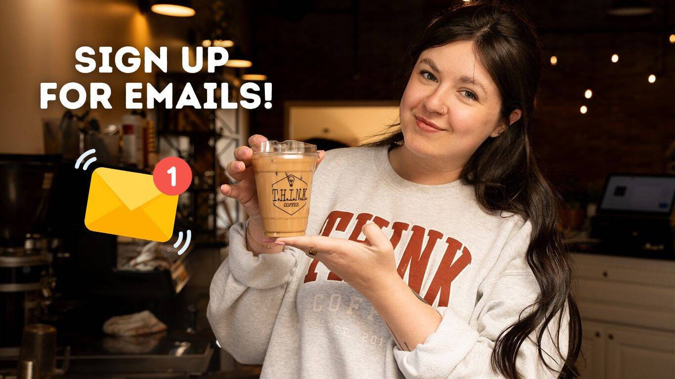 Sign up to receive e-mails from us!